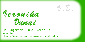 veronika dunai business card